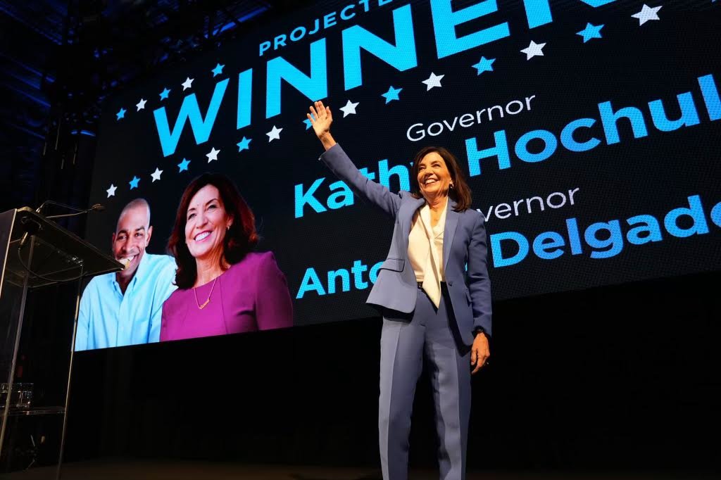 Gov. Kathy Hochul wins seat with 52.11 percent of the vote in New York State.